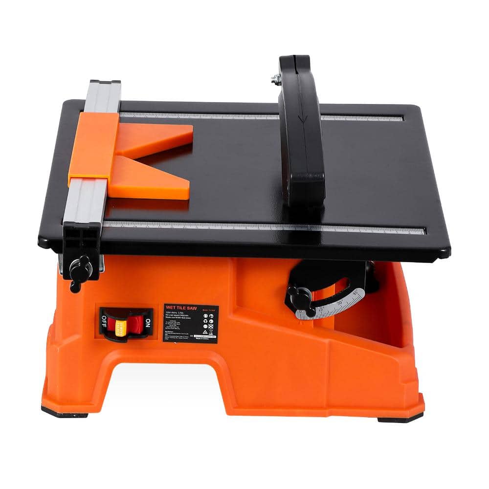 7-Inch Wet Tile Saw with 6500 RPM Pure Copper Motor, 0-45° Bevel Cutting, Water Reservoir for DIY, Professional Use price history on PriceWatchPro