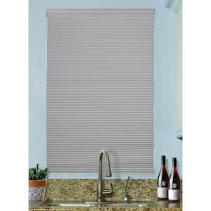 Gray Sheen Cordless Top-Down/Bottom-Up Blackout Fabric Cellular Shade 9/16 in. Single Cell 25 in. W x 48 in. L