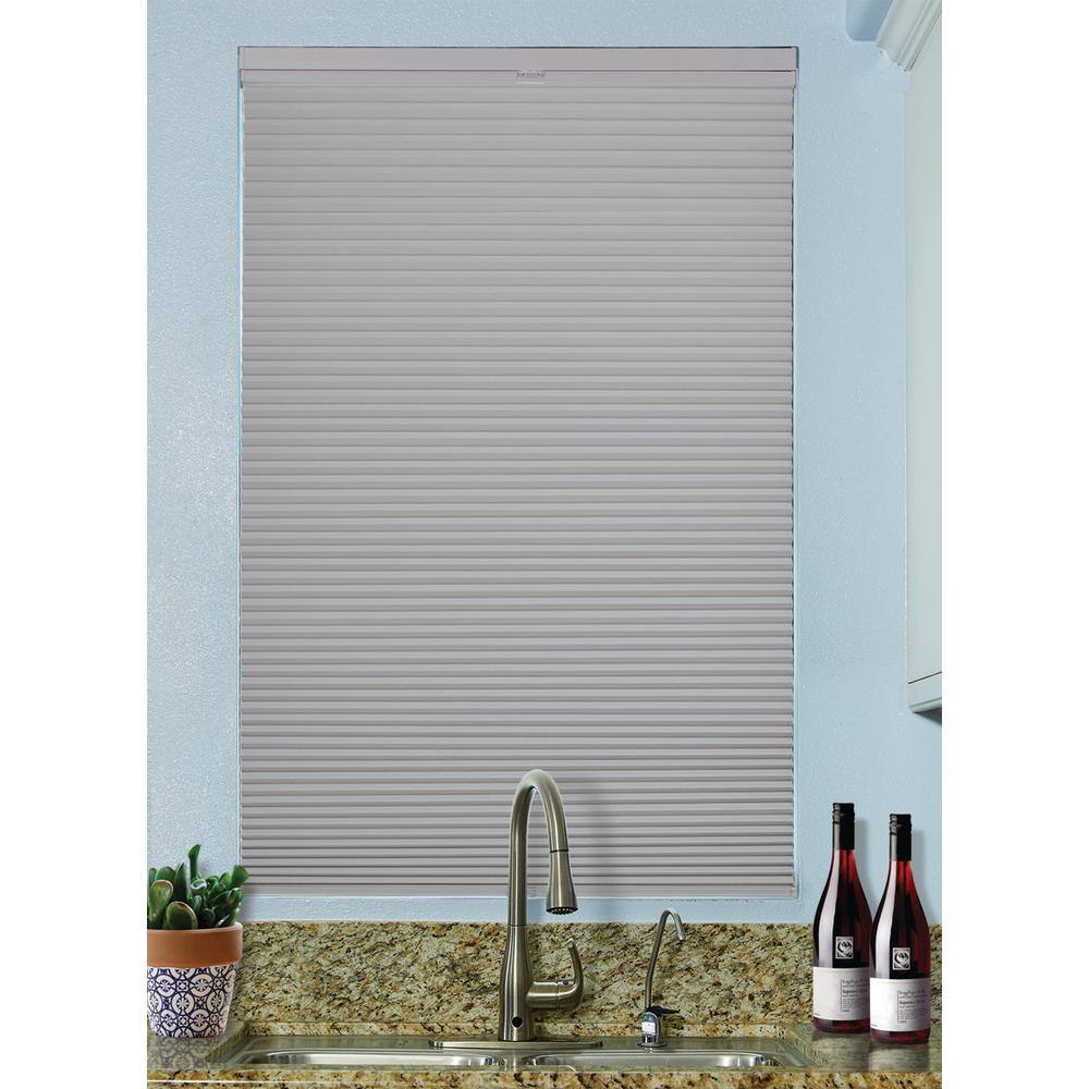 Gray Sheen Cordless Top-Down/Bottom-Up Blackout Fabric Cellular Shade 9/16 in. Single Cell 45 in. W x 48 in. L price history on PriceWatchPro