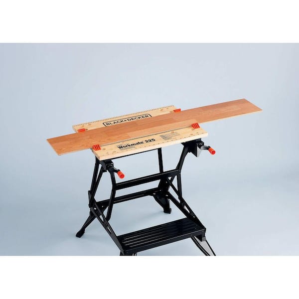 BLACK+DECKER 29-in L x 33.07-in H Black Wood Adjustable Height Portable  Work Bench in the Work Benches & Tops department at