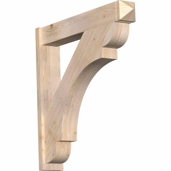 Ekena Millwork 8 in. x 44 in. x 44 in. Douglas Fir Olympic Arts and Crafts Smooth Outlooker