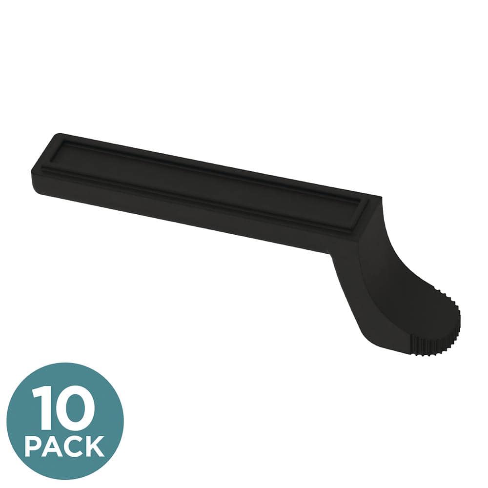 (10-Pack) Structured Column 3-11/16 in. (93 mm) Traditional Matte Black Bar Cabinet Knobs price history on PriceWatchPro