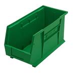 Ultra-Series 5 Gal. Stack and Hang Storage Tote in Green (12-Pack)