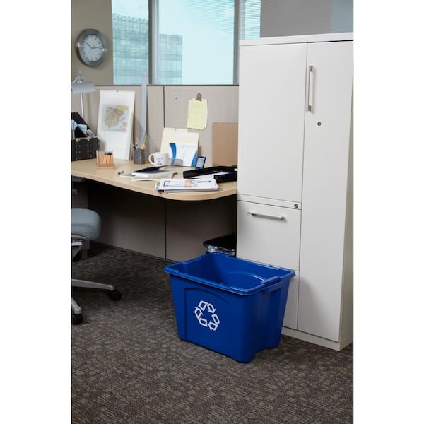 14 Gal. Blue Recycling Bin
