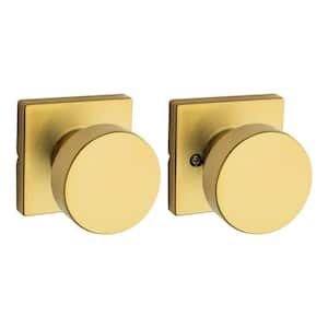 Pismo Satin Brass Hall/Closet Square Door Knob