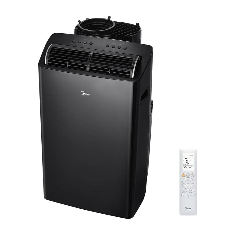 14,000 BTU Portable Air Conditioner Cools 550 Sq. Ft. with Remote, Dual Hos