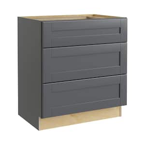 Richmond Venetian Onyx Plywood Shaker Stock Ready to Assemble Drawers Base Kitchen Cabinet Soft Close 24"W x34.5"D x24"H