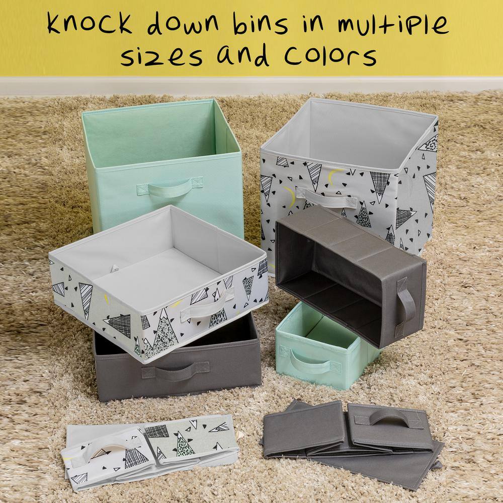 Rustic Brown Kids Storage Unit with Multicolor Bins