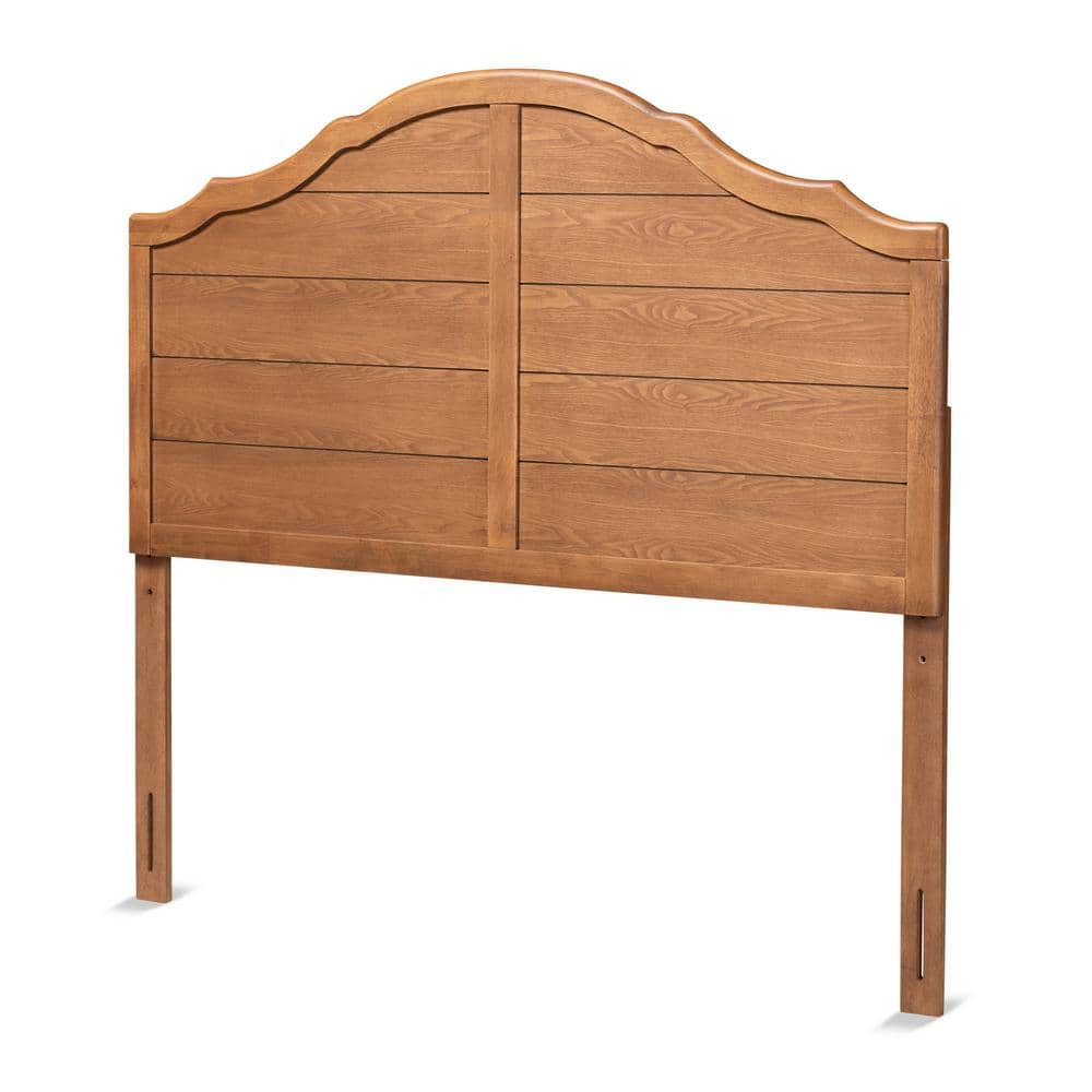 Clive Ash Walnut Finished Wood King Size Headboard