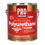 Pro Finisher 1 gal. Clear Semi-Gloss 350 VOC Oil-Based Polyurethane for Floors (4-Pack)