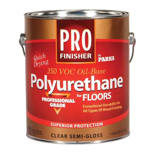 Rust-Oleum Parks Pro Finisher 1 gal. Clear Semi-Gloss 350 VOC Oil-Based Interior Polyurethane for Floors