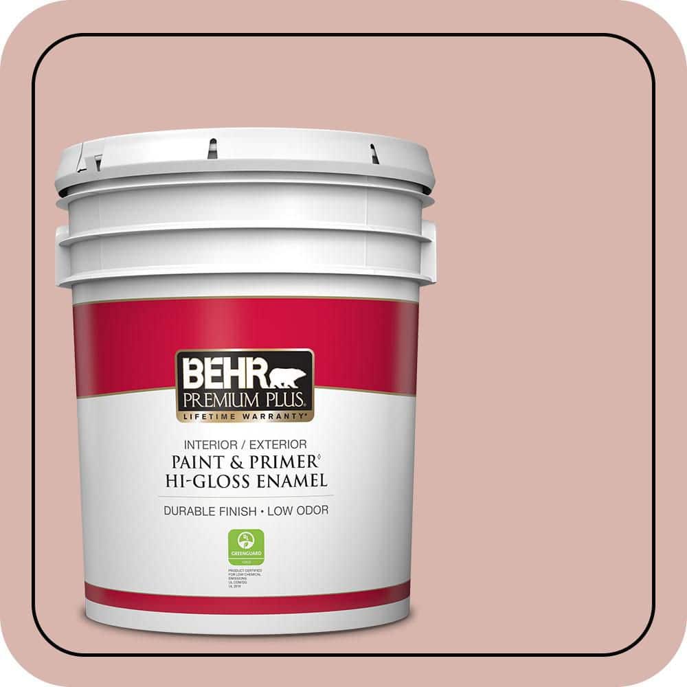 5 gal. #170E-3 Bridal Rose Hi-Gloss Enamel Interior/Exterior Paint & Primer price history on PriceWatchPro