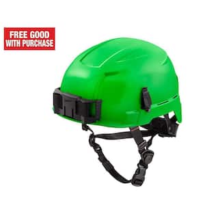 BOLT Green Type 2 Class E Non-Vented Safety Helmet