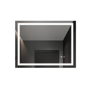 36 in. W x 28 in. H Rectangular Frameless Anti-Fog Dimmer High Lumen Wall Mounted Bathroom Vanity Mirror