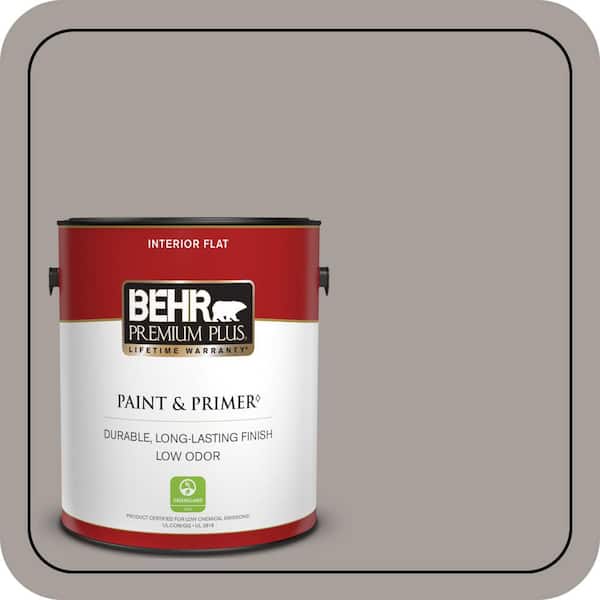 BEHR PREMIUM PLUS 1 gal. #T16-18 Mauve Melody Flat Low Odor Interior Paint & Primer