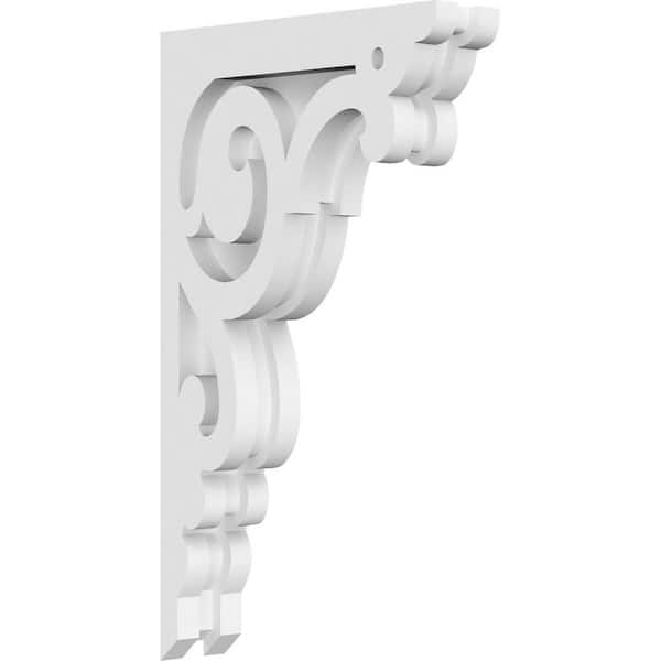 Ekena Millwork Hurley 1.5 in. W x 13 in. H x 7.5 in. D Signature Urethane Polyurethane Corbel