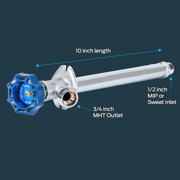 EASTMAN 48-in 1/2-in Mip Inlet x 3/8-in Mip Outlet Stainless Steel