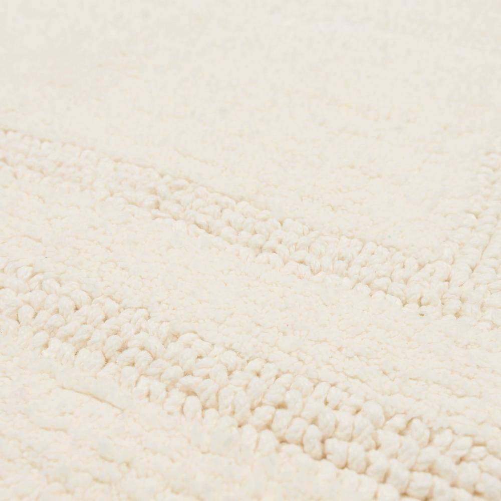 Reversible Natural Cotton Bath Mat 1' 9" x 2' 10"