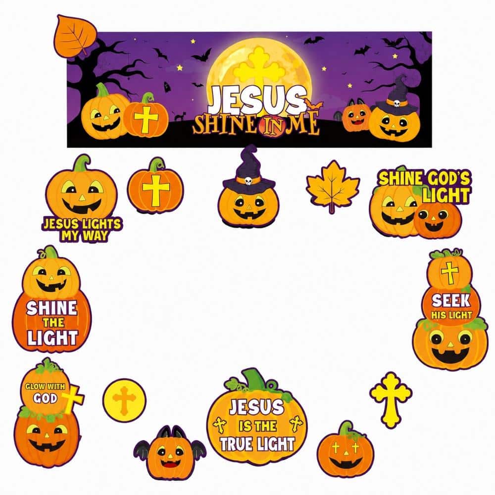 18-Piece Religious Pumpkin Halloween Car Decoration Kit for Trunk or Treat SUV, Church and Party Display price history on PriceWatchPro