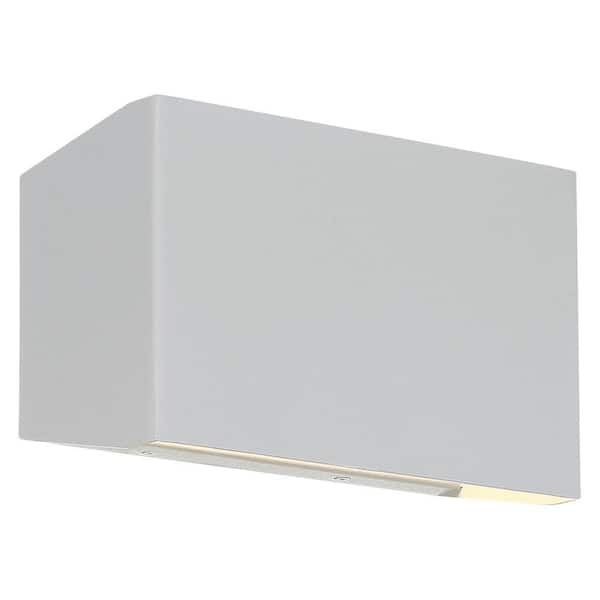 Access Lighting 2-Light Satin LED Outdoor Wall Lantern Sconce (1-Pack)