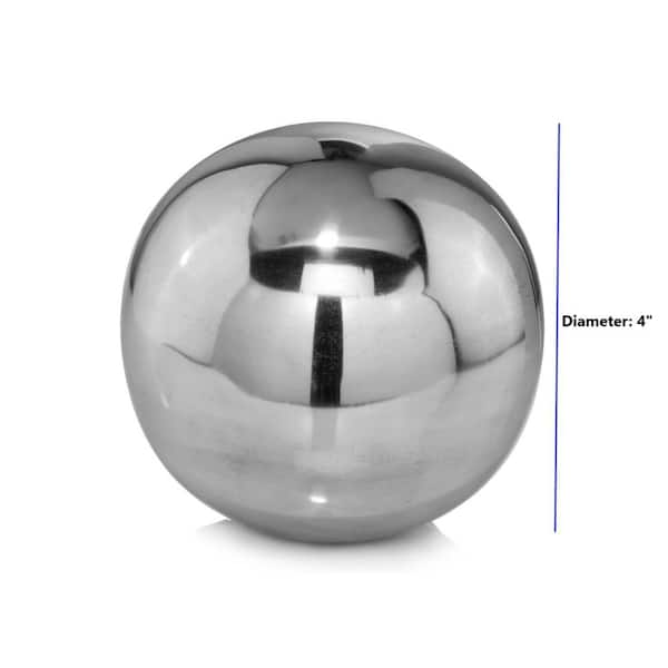 HomeRoots 4 in. Aluminum Buffed Unthemed Centerpiece