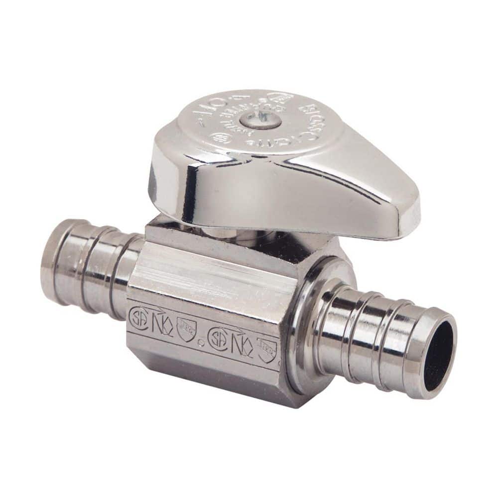 1/2 in. Nominal Crimp PEX Barb Inlet x 1/2 in. Nominal Crimp PEX Barb Brass Outlet 1/4-Turn Straight Valve price history on PriceWatchPro