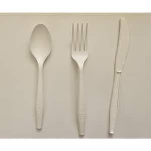 Eco-Friendly 360-Piece Biodegradable Cutlery Set Including Knives, Forks and Spoons