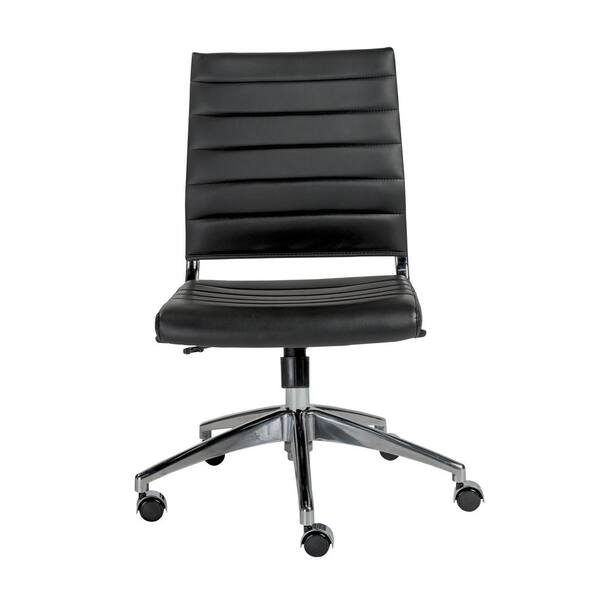 Eurostyle Axel Black Armless Low Back Office Chair