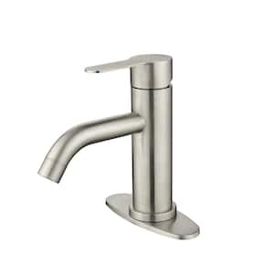 Waterfall Spout Bathroom Faucet, Single Handle Bathroom Vanity Sink Faucet