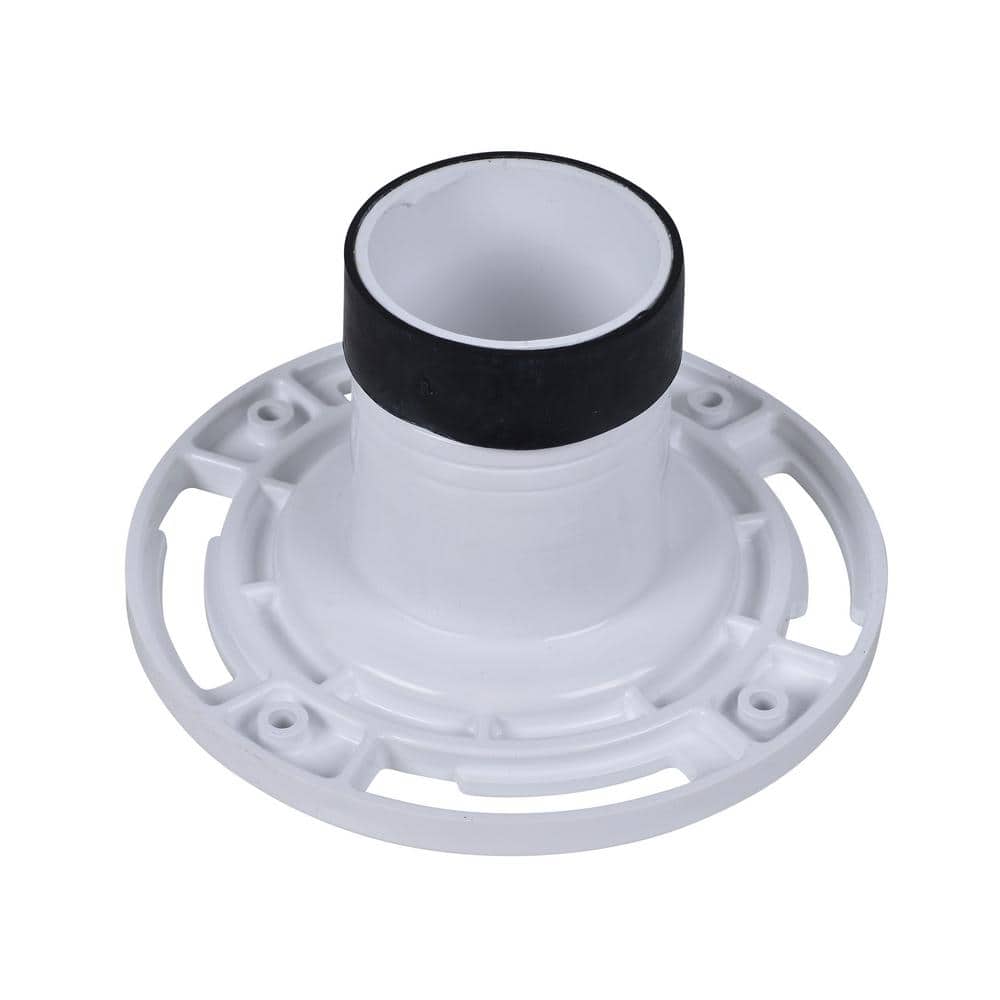 White PVC Twist-N-Set Replacement Flange, 3 Inch
