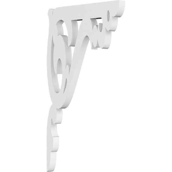 Ekena Millwork 5/8 in. W x 12 in. H x 7 in. D PVC Amber Bracket