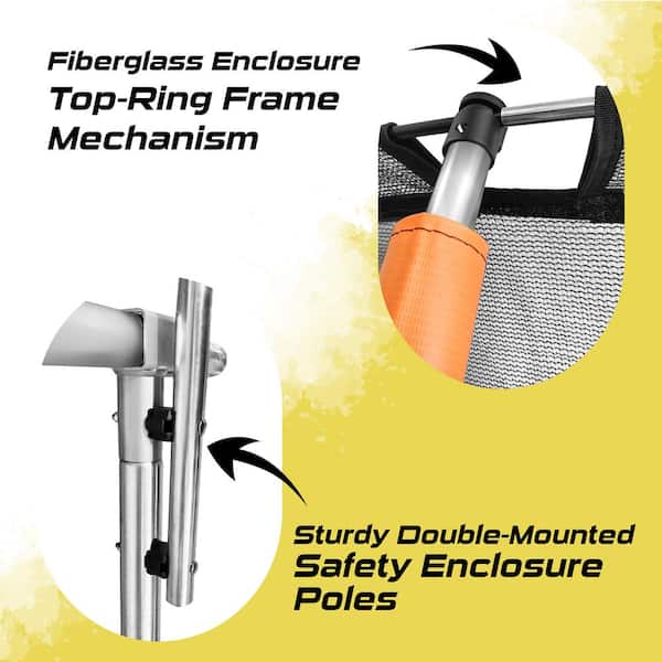 MOXIE Machrus Moxie 10 ft. Orange PumpkinShaped Outdoor Trampoline