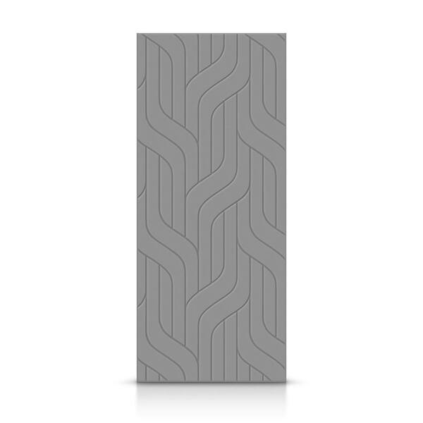 CALHOME 42 in. x 96 in. Hollow Core Light Gray Painted Composite MDF Interior Door Slab