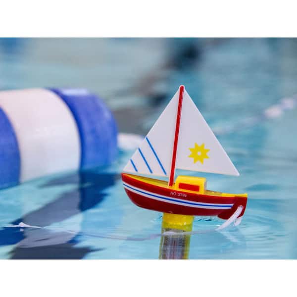 0 Hydrotools Floating Sail Boat Theranimal Thermometer with Rope Tie