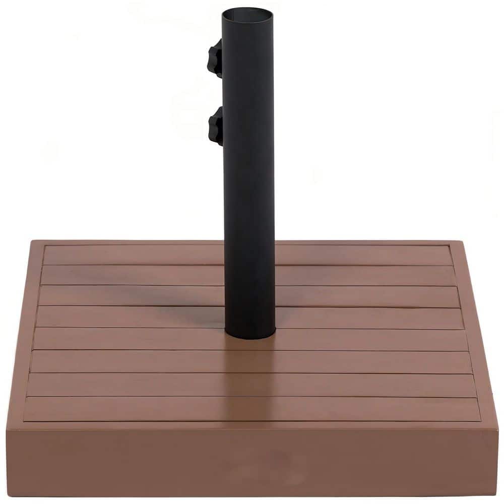 Square Bronze Patio Umbrella Base, 42 lbs. Concrete Heavy Duty Umbrella Base w/Holder for 1.25 in./1.5 in. Poles Outdoor price history on PriceWatchPro