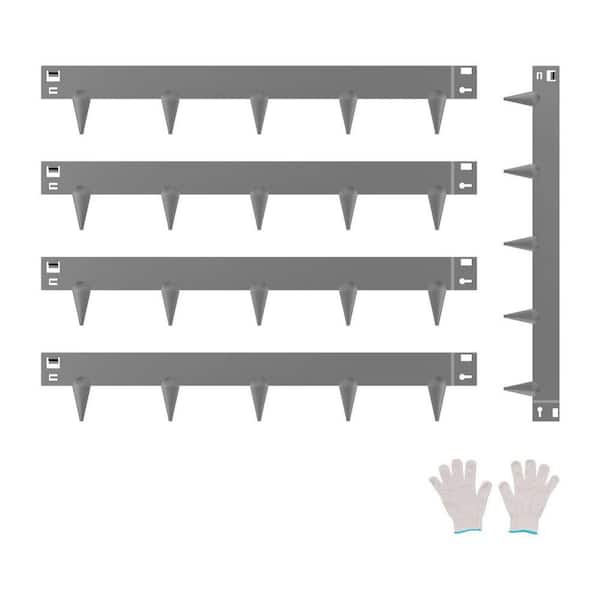 Steel Landscape Edging 5 Packs 39 x 3 in. Rust-Resistant Edging Border Dark Gray