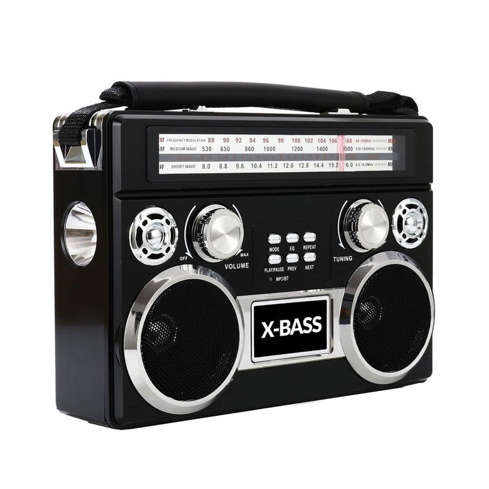 3 Band Radio With Bluetooth and Flashlight in Black price history on PriceWatchPro