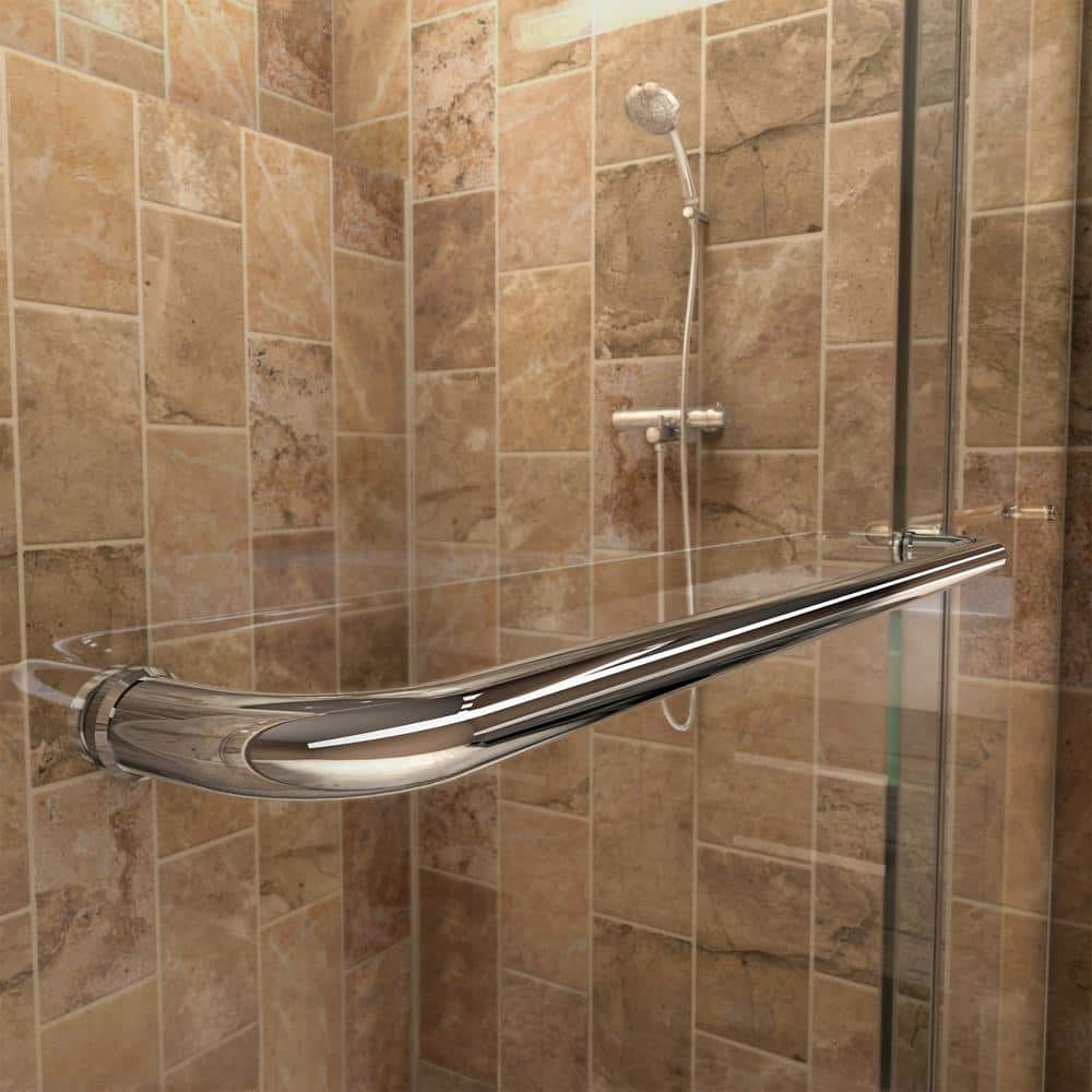 Charisma 60" Frameless Clear Glass Sliding Shower Kit with Brushed Nickel Hardware