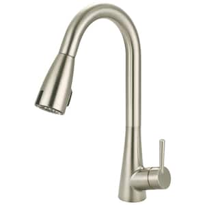 Single Handle Touchless Sensor Pull Down Sprayer Kitchen Faucet in Brushed Nickel