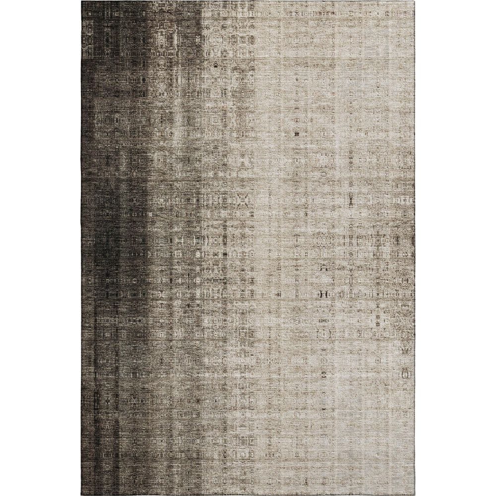 Mayfield Premium Machine Washable Abstract AMF2240 Brown 3 ft. x 5 ft. Area Rug price history on PriceWatchPro