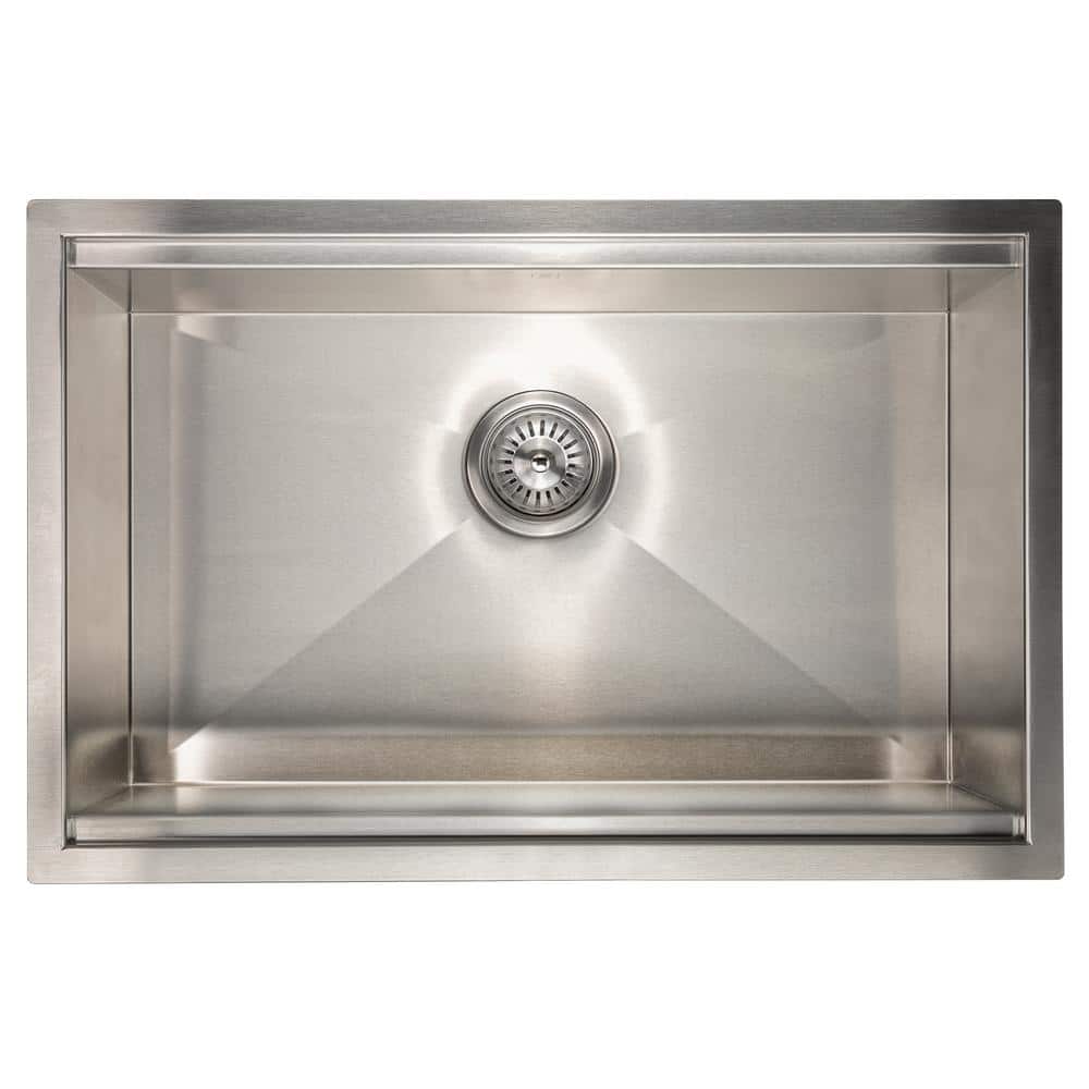27" Stainless Steel Undermount Kitchen Sink with Accessories