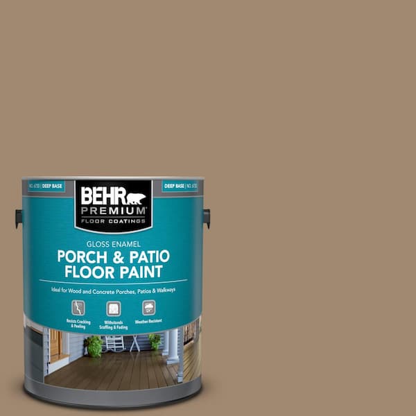 BEHR PREMIUM 1 gal. #700D-5 Toffee Crunch Gloss Enamel Interior/Exterior Porch and Patio Floor Paint