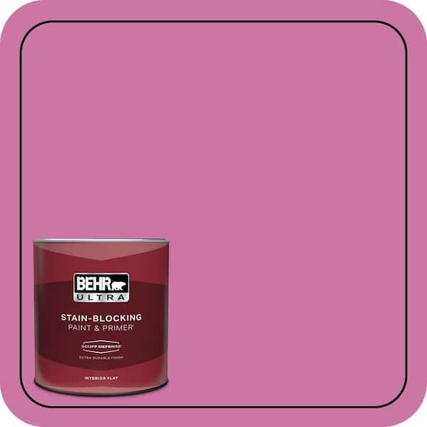 BEHR ULTRA 1 qt. #P120-4 Heart Breaker Extra Durable Flat Interior Paint & Primer