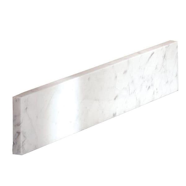Home Decorators Collection 20 in. Marble Sidesplash in Carrara