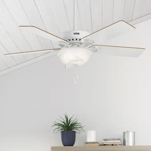 Pro's Best Five Minute 52 in. Indoor White Ceiling Fan with Light Kit