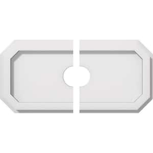 14 in. x 7 in. x 1 in. Emerald Architectural Grade PVC Contemporary Ceiling Medallion (2-Piece)