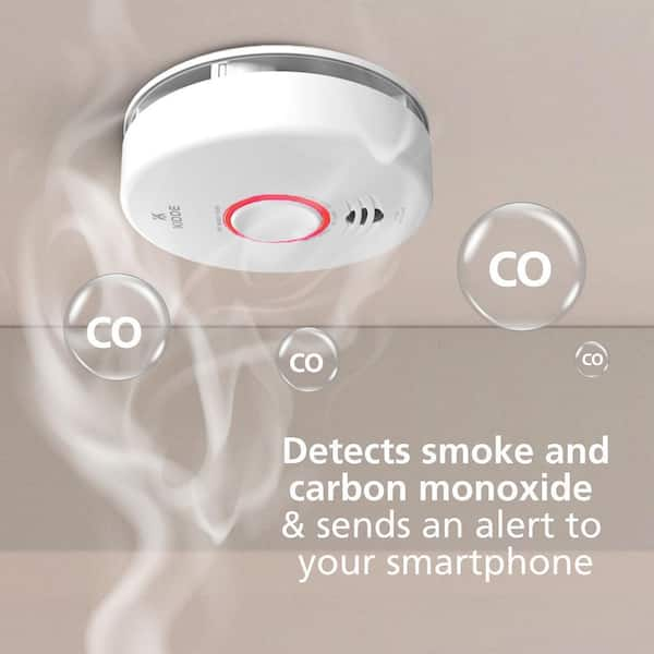 Smart Hardwired Smoke and Carbon Monoxide Detector with Voice Alarm 21031042