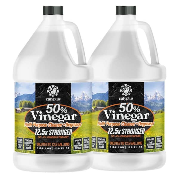 Calyptus 1 Gal. 50% Vinegar All-Purpose Cleaner 12.5X Concentrate (2-Pack)