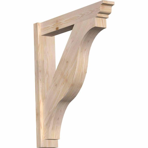 Ekena Millwork 6 in. x 34 in. x 30 in. Douglas Fir Fuston Traditional Smooth Outlooker