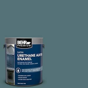 1 gal. Home Decorators Collection #HDC-CL-22 Sophisticated Teal Urethane Alkyd Satin Enamel Interior/Exterior Paint